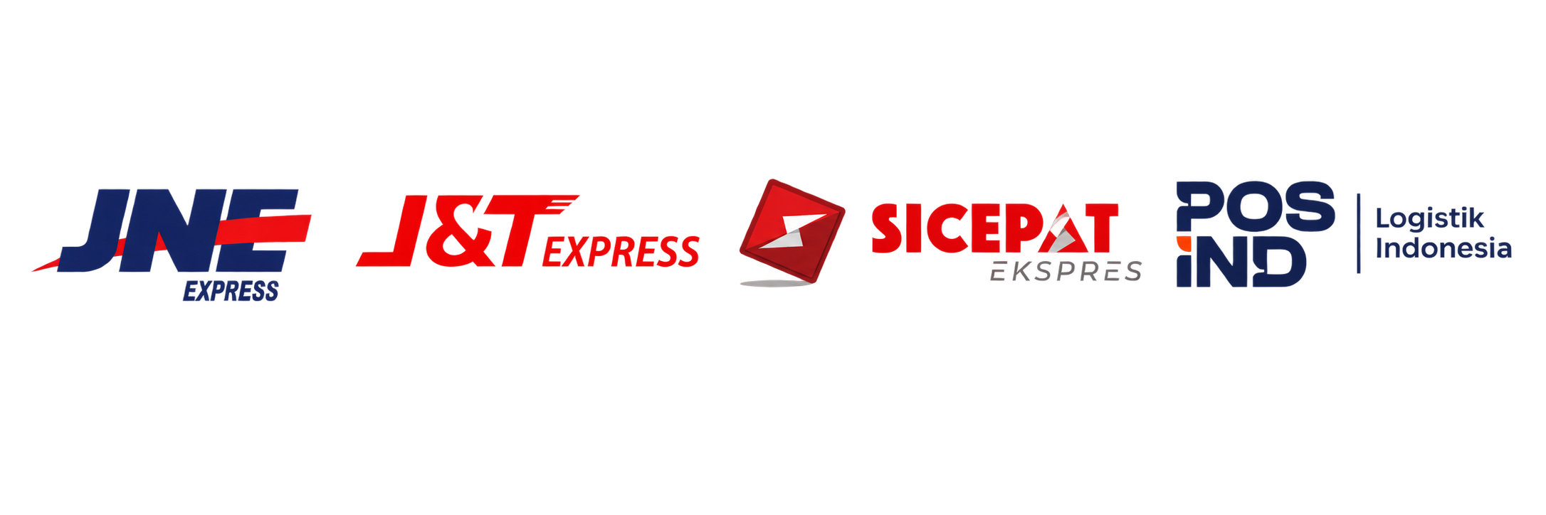 Kurir pengiriman Nacetak: JNE, J&T Express, SiCepat, POS Indonesia