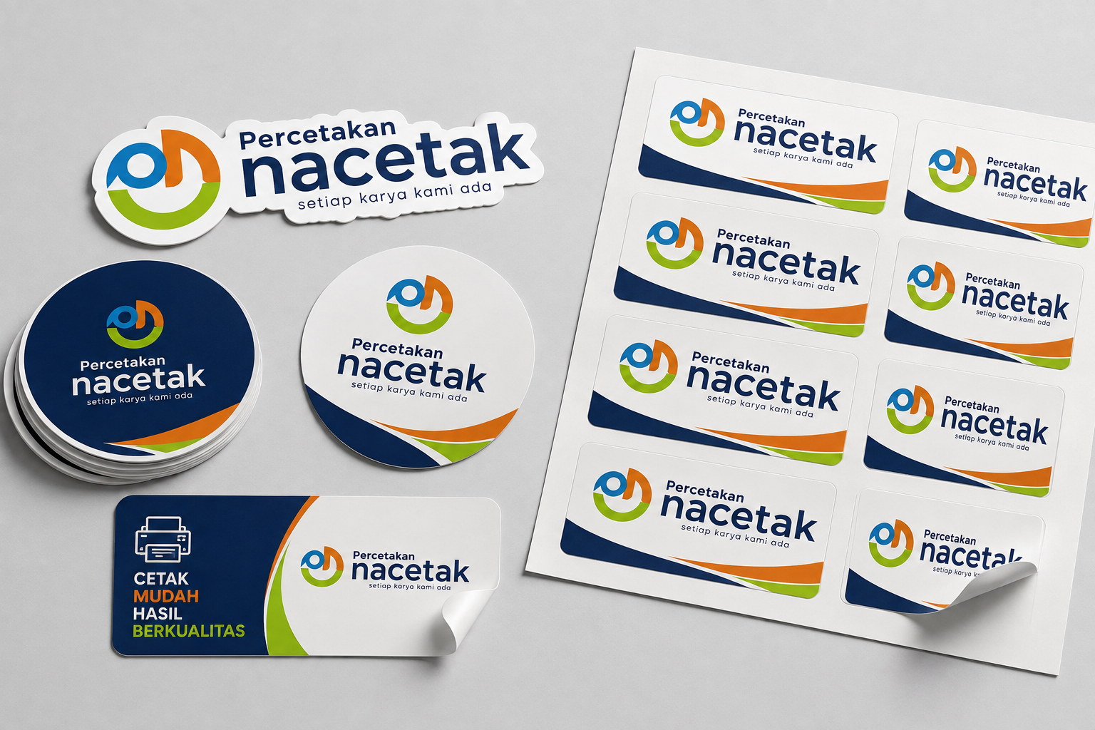 Contoh cetak Stiker