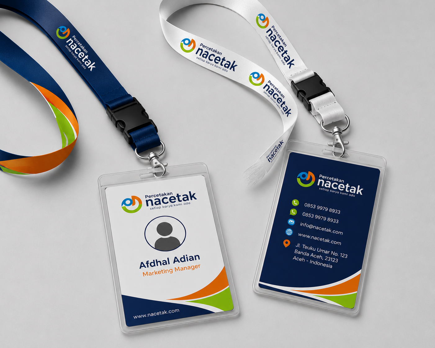 Contoh hasil cetak Lanyard Full Print oleh Nacetak Banda Aceh