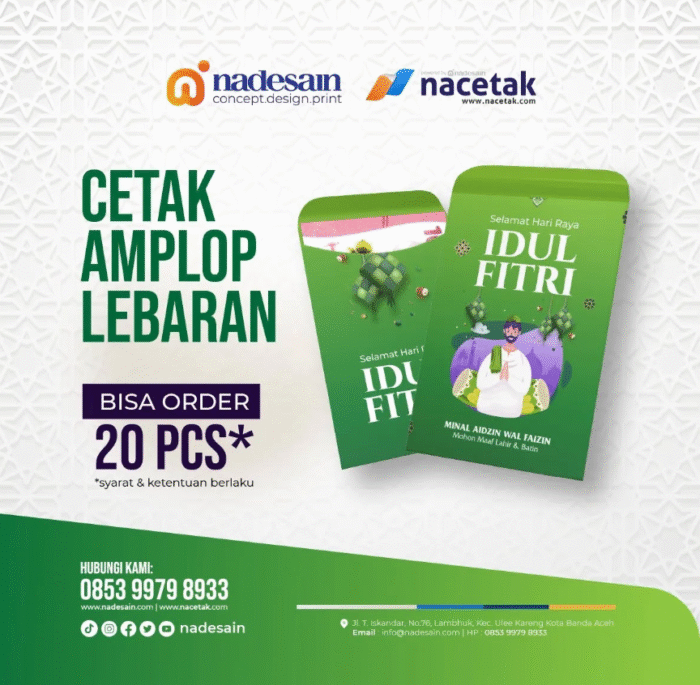 Cetak Amplop Lebaran