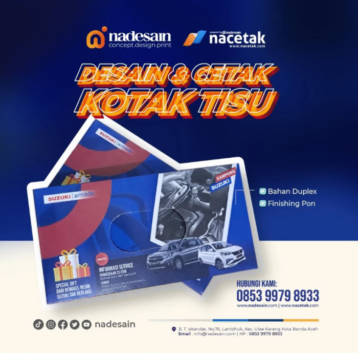 Cetak Kotak Tisu