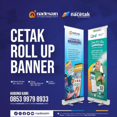Cetak Roll Up Benner