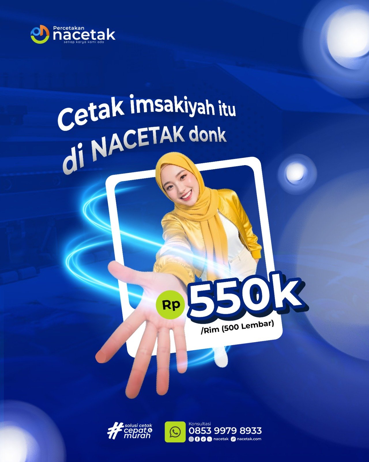 Cetak Imsakiyah Praktis dan Hemat di Nacetak